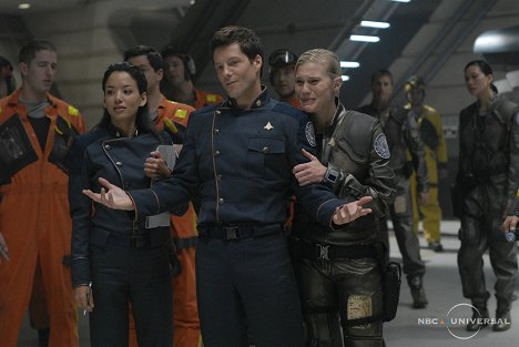 Stephanie Jacobsen, Jamie Bamber, Katee Sackhoff - Battlestar Galactica: Razor - Filmfotos