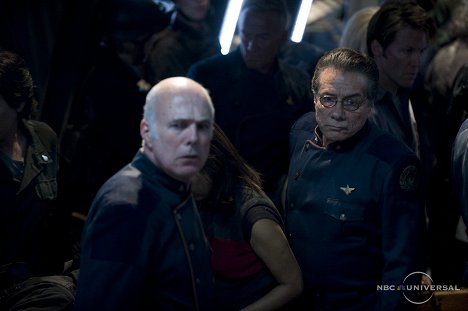 Michael Hogan, Edward James Olmos - Battlestar Galactica: The Plan - Photos