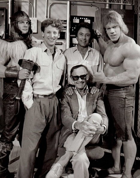 Eric Allan Kramer, Bill Bixby, Stan Lee, Lou Ferrigno - Návrat neuvěřitelného Hulka - Z natáčení