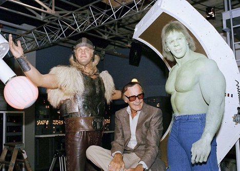 Eric Allan Kramer, Stan Lee, Lou Ferrigno - O Regresso de Hulk - De filmagens