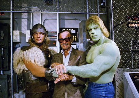 Eric Allan Kramer, Stan Lee, Lou Ferrigno - El regreso del Increíble Hulk - Del rodaje