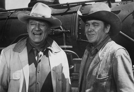 John Wayne, Ben Johnson - The Train Robbers - Photos