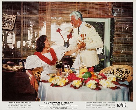 Elizabeth Allen, Cesar Romero - Donovan's Reef - Lobby Cards