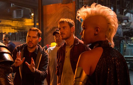 Bryan Singer, Michael Fassbender, Alexandra Shipp - X-Men: Apokalypsa - Z natáčení