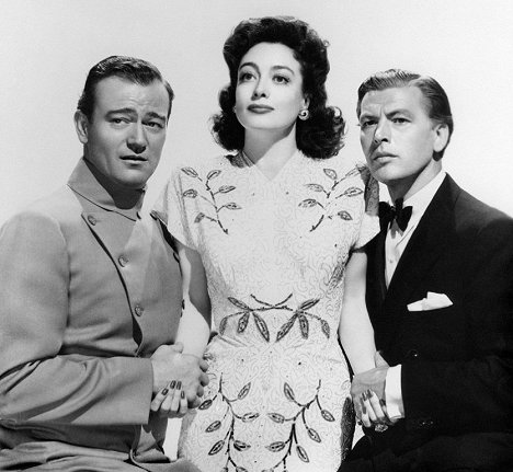 John Wayne, Joan Crawford, Frits van Dongen - Reunion in France - Werbefoto