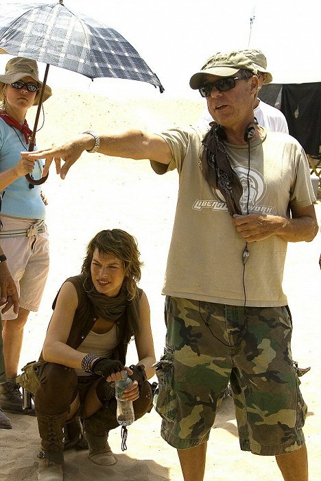 Milla Jovovich, Russell Mulcahy - Resident Evil: Extinction - Dreharbeiten