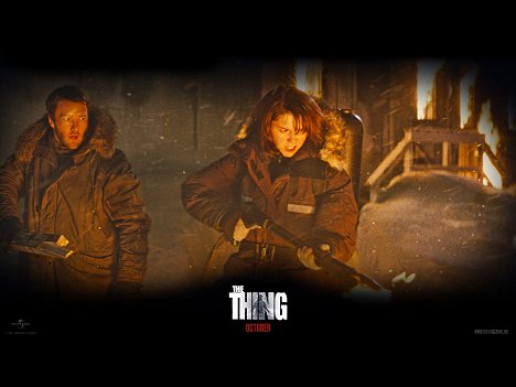 Joel Edgerton, Mary Elizabeth Winstead - The Thing - Cartes de lobby