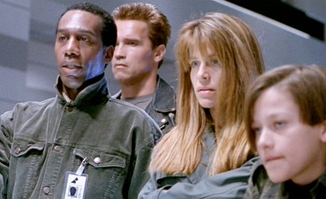 Joe Morton, Arnold Schwarzenegger, Linda Hamilton, Edward Furlong - Terminator 2 - Tag der Abrechnung - Filmfotos