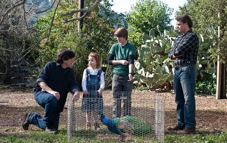 Cameron Crowe, Maggie Elizabeth Jones, Colin Ford, Matt Damon - We Bought a Zoo - Making of