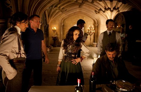Robert Downey Jr., Guy Ritchie, Noomi Rapace, Thierry Neuvic - Sherlock Holmes: Hra stínů - Z natáčení