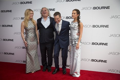 Julia Stiles, Paul Greengrass, Matt Damon, Alicia Vikander - Jason Bourne - Z imprez