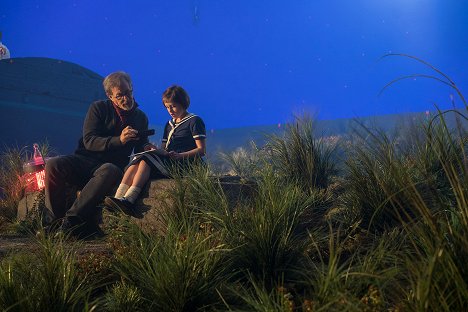 Steven Spielberg, Ruby Barnhill - BFG – Big Friendly Giant - Dreharbeiten