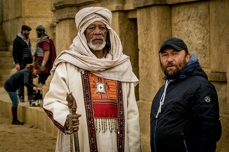 Morgan Freeman, Тимур Бекмамбетов - Ben Hur - Dreharbeiten