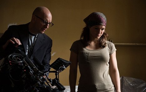 Steven Soderbergh, Gina Carano - Haywire - Van de set