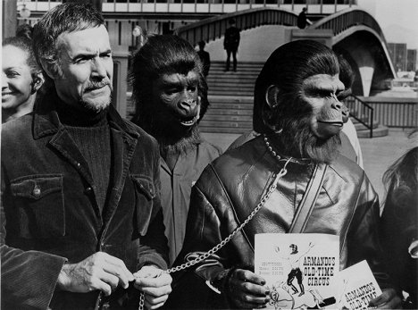 Ricardo Montalban, Roddy McDowall - Conquest of the Planet of the Apes - Photos