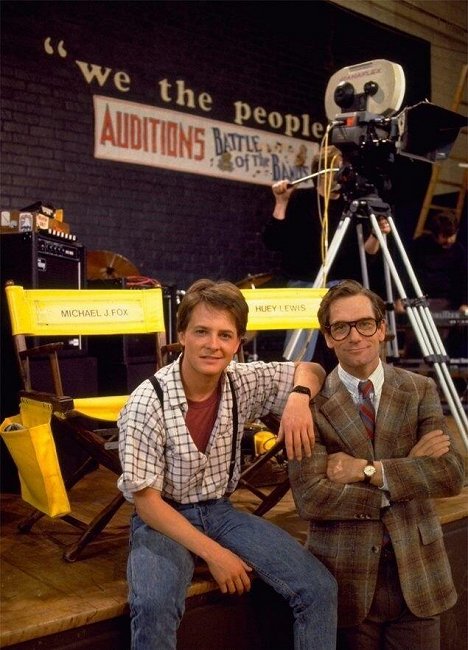 Michael J. Fox, Huey Lewis - Zurück in die Zukunft - Dreharbeiten