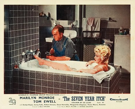 Victor Moore, Marilyn Monroe - The Seven Year Itch - Lobbykaarten