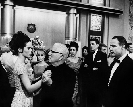 Geraldine Chaplin, Charlie Chaplin, Marlon Brando - La condesa de Hong Kong - Del rodaje