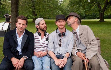 Bradley Cooper, Lee Sternthal, Brian Klugman, Jeremy Irons - The Words - Pariisin Sanat - Kuvat kuvauksista