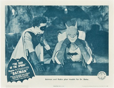 Douglas Croft, Lewis Wilson - The Batman - Lobby karty