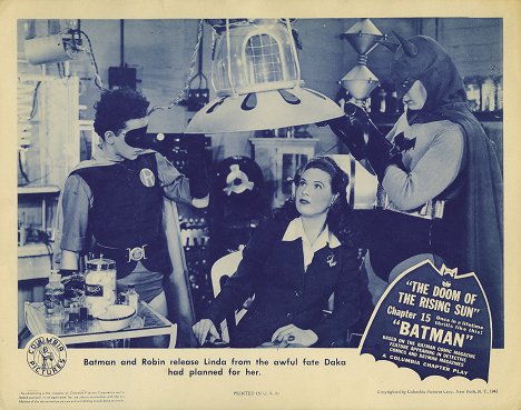 Douglas Croft, Shirley Patterson, Lewis Wilson - The Batman - Lobby karty