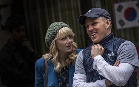 Emma Stone, Marc Webb - The Amazing Spider-Man 2: Rise Of Electro - Dreharbeiten