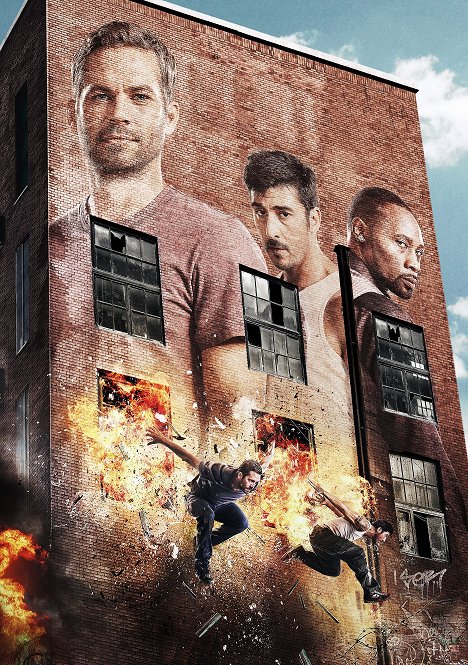 Paul Walker, David Belle, RZA - Brick Mansions - Werbefoto