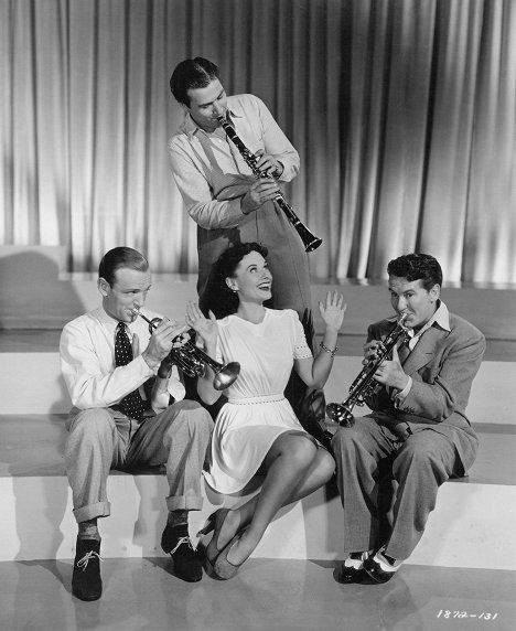 Fred Astaire, Artie Shaw, Paulette Goddard, Burgess Meredith - Al fin solos - Promoción