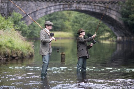 Charles Edwards, Dan Stevens - Downton Abbey - Utazás a Skót-felföldre - Filmfotók