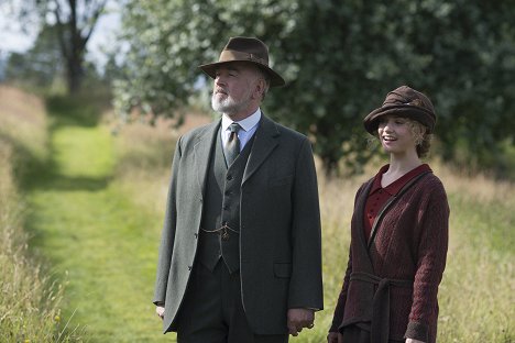 Peter Egan, Lily James - Downton Abbey - A Journey to the Highlands - Photos