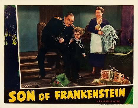 Lionel Atwill, Donnie Dunagan, Emma Dunn - De zoon van Frankenstein - Lobbykaarten