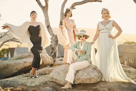 Sarah Snook, Hayley Magnus, Amanda Woodhams, Rebecca Gibney - The Dressmaker - Promo
