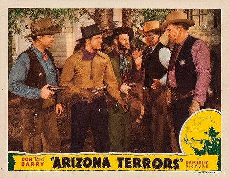 Don 'Red' Barry, Al St. John - Arizona Terrors - Lobbykarten