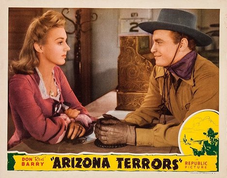 Lynn Merrick, Don 'Red' Barry - Arizona Terrors - Lobbykaarten