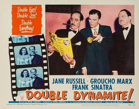 Groucho Marx, Frank Sinatra - Double Dynamite - Lobbykaarten