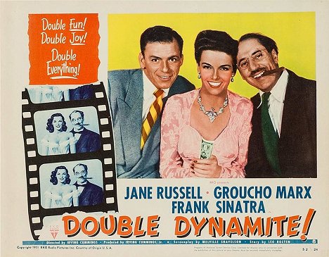 Frank Sinatra, Jane Russell, Groucho Marx - Double Dynamite - Lobbykaarten