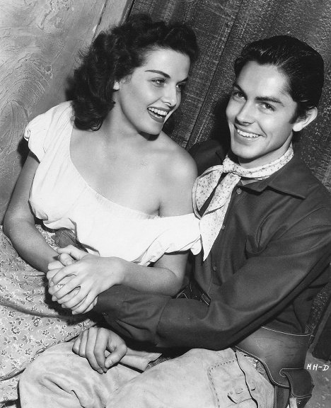 Jane Russell, Jack Buetel - The Outlaw - Making of