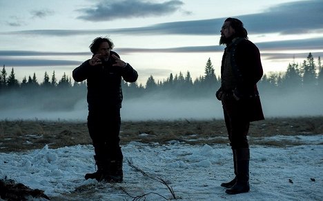 Alejandro González Iñárritu, Leonardo DiCaprio - REVENANT Zmrtvýchvstání - Z natáčení