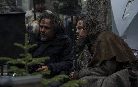 Alejandro González Iñárritu, Leonardo DiCaprio - REVENANT Zmrtvýchvstání - Z natáčení