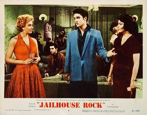 Anne Neyland, Elvis Presley, Judy Tyler - Jailhouse Rock - Cartões lobby