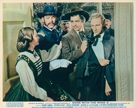 Olivia de Havilland, Clark Gable, Leslie Howard - Przeminęło z wiatrem - Lobby karty