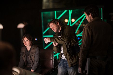 Felicity Jones, Gareth Edwards - Rogue One : A Star Wars Story - Tournage