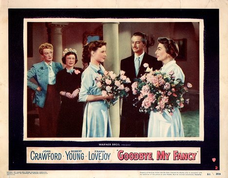 Eve Arden, Robert Young, Joan Crawford - Goodbye, My Fancy - Lobbykarten