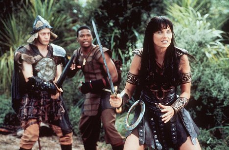 Ted Raimi, Mfundo Morrison, Lucy Lawless - Xena: Warrior Princess - The Convert - Filmfotók