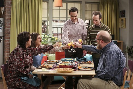 Michelle Arthur, Mayim Bialik, Jim Parsons, Kevin Sussman, Brian Posehn - The Big Bang Theory - Kick it like Baby - Filmfotos