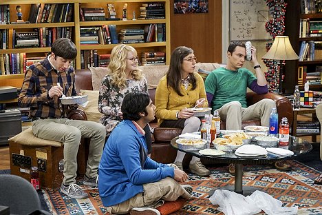 Simon Helberg, Melissa Rauch, Kunal Nayyar, Mayim Bialik, Jim Parsons - Big Bang - La elevación de la geología - De la película