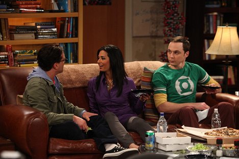 Johnny Galecki, Aarti Mann, Jim Parsons - The Big Bang Theory - The Cohabitation Formulation - Photos
