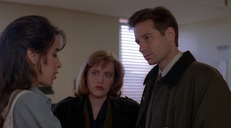 Maggie Wheeler, Gillian Anderson, David Duchovny - The X-Files - Born Again - Photos