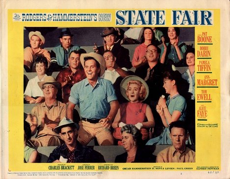 Pat Boone, Alice Faye, Pamela Tiffin - State Fair - Lobby karty