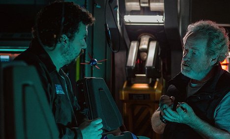 Danny McBride, Ridley Scott - Alien: Covenant - Van de set